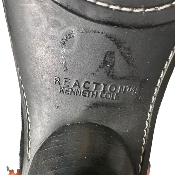 Kenneth Cole Reaction | Black Suede Y2K Oxford Pump Size 6.5 - Picture 11 of 12